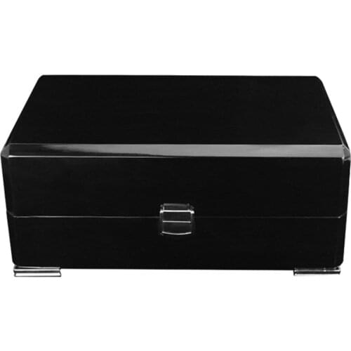 Novelty Watch Case PU Leather Pillow - Solid Wood Watch Storage Organizer Display Box for Women Men