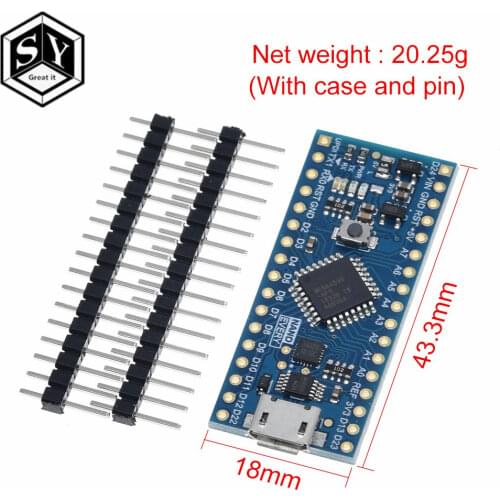 New arrival Nano controller compatible for Arduino Nano Every Atmega4808 Upgraded Atmega328 CH340 UPDI Downloader