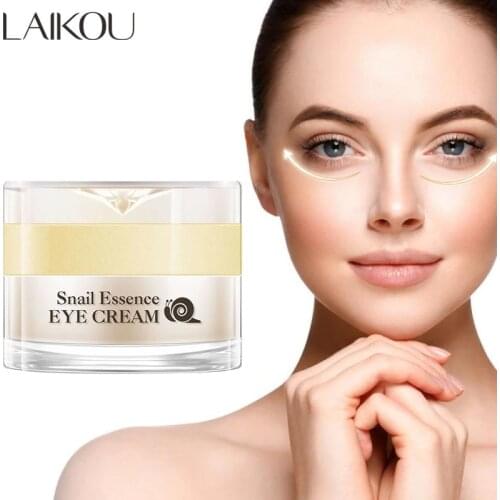LAIKOU Snail Essence Eye Cream Whitening Moisturizing Anti-aging Wrinkle Remove Dark Circles Snail Cream Eyes Skin Care