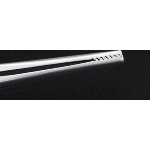 Cosmetic plastic surgery cartilage tweezers pot belly tweezers 11cm 7*7 teeth fine stainless steel fine tooth nasal cartilage tw