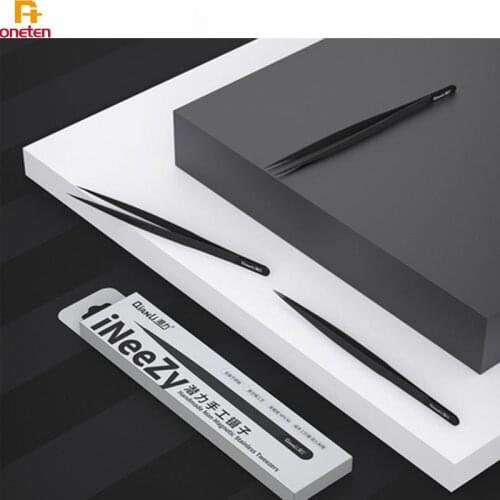 Qianli iNeeZY Handmade Polished Non-magnetic Stainless Tweezer Jump line Tweezer For iPhone Motherboard Repair