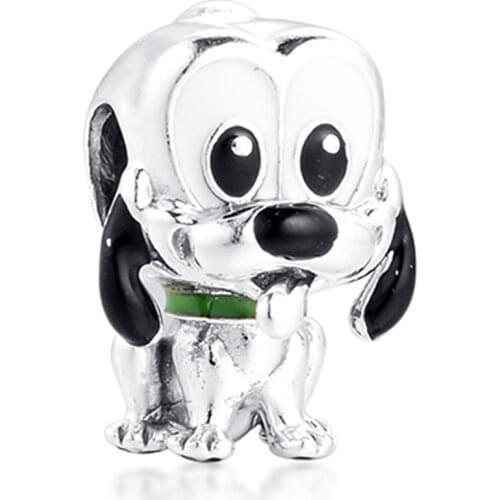 QANDOCCI Fits For Bracelets Necklaces Pluto Beads 100% 925 Sterling-Silver-Jewelry Charms Free Shipping