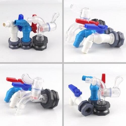 1pcs ABS Fish Tank Connector Aquarium Drain Pipe Joints Water Pipe Valve Drainage Brew wine Accessories