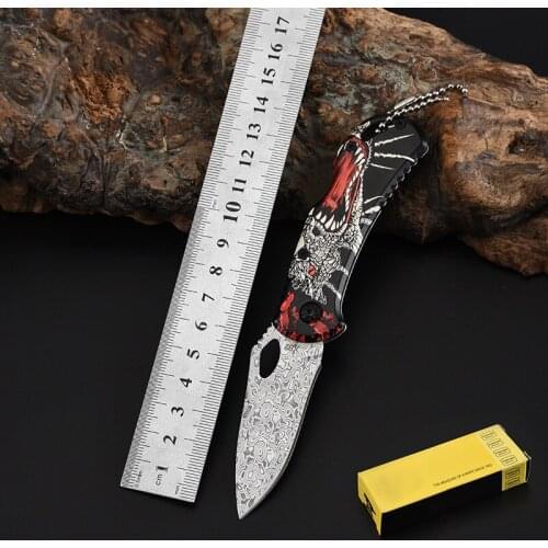 Stainless Steel Outdoor Portable Pocket Knife Self-defense Folding Knife Field Multi-function Survival Tactical Saber