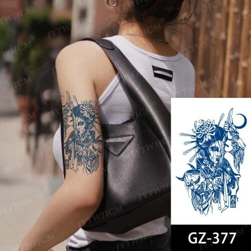 Juice Ink Long Lasting Tattoo Stickers Waterproof Temporary Tatto Women Planet Butterfly Compass Flower Fruit Gel Fake Tatoo Men