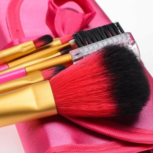 Waylike 7 Pcs Makeup Brushes Set Eye Shadow Blending Eyeliner Eyelash Eyebrow Brushes For Makeup Tool