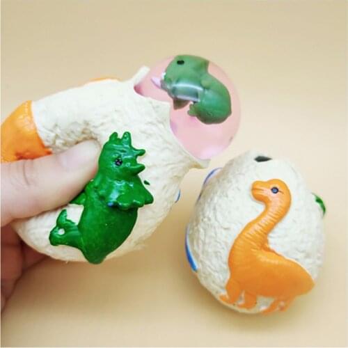 C5AA Surprise Dinosaur Eggs Anti Stress Grape Ball Squeeze Relief Vent Toy Kids Toy