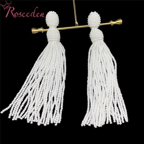 Women Tassel Fringed Earrings Bohemian Summer Party Earrings Fashion Jewelry wholesale RE4214
