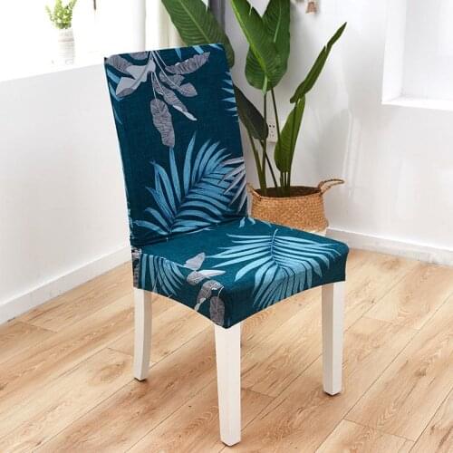 1/2/4/6 Pcs Printing Dining Chair Cover Dust-proof Stool Cover Spandex Elastic Chair Slipcover For Wedding Hotel Banquet