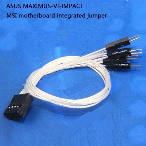 10pin integrated jumper extension cable connector silver-plated wire motherboard boot connection cable boot jumper