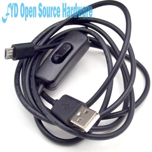 10pcs Black USB Cable With ON OFF Switch Toggle Power Control For Raspberry Pi