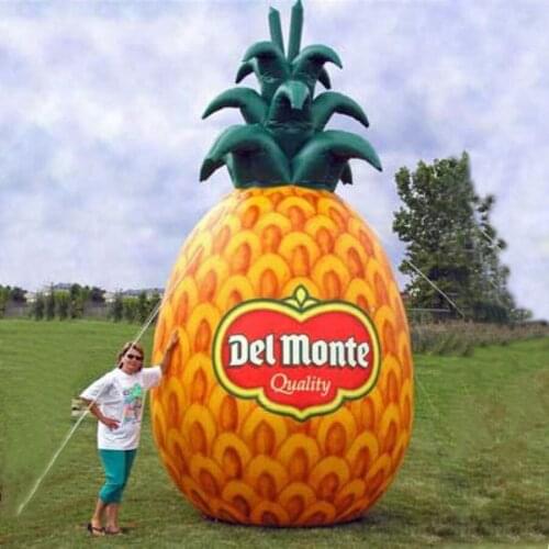 5 m H giant inflatable fruit pineapple model/ananas comosus balloon replica stand for agricultural products advertising