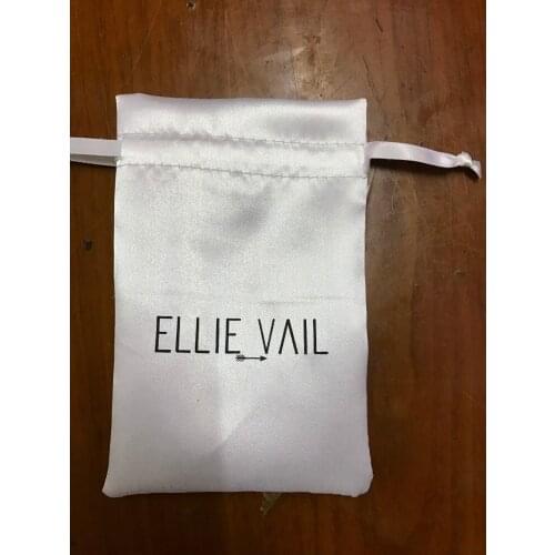 500pcs custom size 6*8cm satin drawstring bags custom gift pouch with 1 color printing jewelry bag free shipping by ePacket