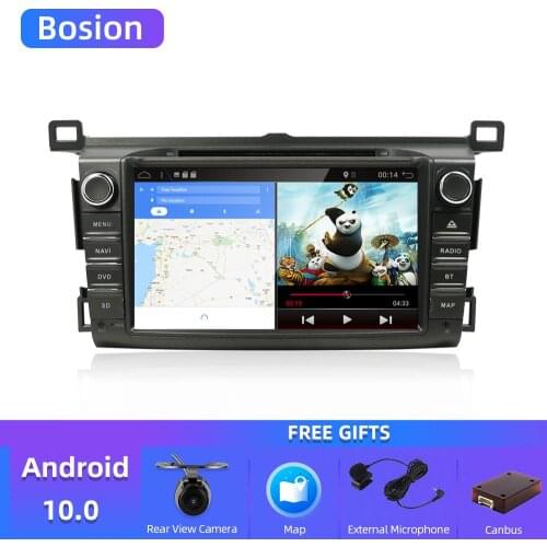 Bosion 2 Din Android 10.0 Car Multimedia DVD Player GPS For Toyota RAV4 Rav 4 2013-2018 Car Radio Octa Core GPS Navigation Wifi