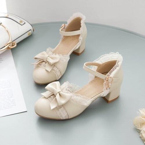 Girls Leather Shoes High heel Shoes Kids Princess Sandals Fashion Butterfly knot Female Children High heels For Party Wedding