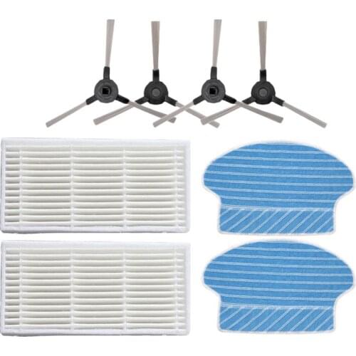 HEPA Filter Side Brush Mop Pad Cloth Replacement kits for Proscenic 680T 780t 790t Robot Vacuum cleaners Accessories