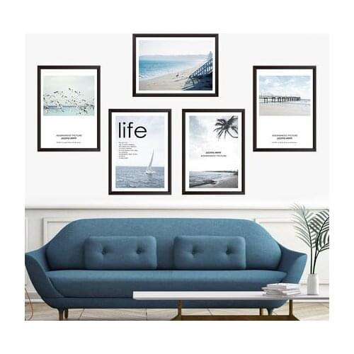 Photo Frame PVC Wall Sticker Nordic Poster Style Creative Modern Home Wedding Decoration Wall Pictures for Living Room Bedroom