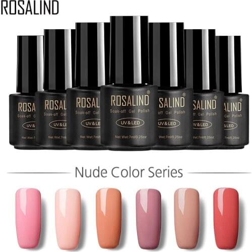 ROSALIND Gel 1S 7ml Gel Nail Polish Nude Color Series For Nail Art Manicure Soak off UV LED Long Lasting Gel Lacquer