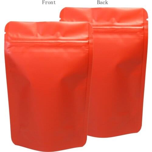 Red packaging bags 10x15cm (4x6in) Heat sealing candy packaging bag stand up bags aluminum foil ziplock bags use for coffee