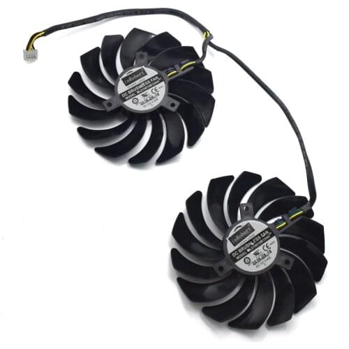 2PCS 95MM PLD10010B12HH DC12V 0.40A 4PIN For MSI GTX 1080Ti 1080 1070 1060 RX 470 480 570 580 GAMING Graphics Card Cooler Fans