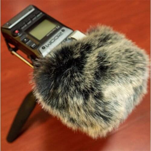 Dead Cat Outdoor Artifical fur Wind Muff Windscreen Shield For Zoom H5 H6 Muffler Windshield Microphone cover Blue Mantis