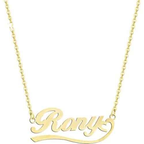 Fashion Custom Name Necklace Personalized Pendant Necklace Women Jewelry Stainless Steel Erkek kolye Wedding Jewelry