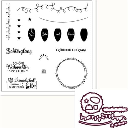 German Metal Cutting Dies and Clear Stamps Stencil For Scrapbook DIY Card Photo Album Embossing Crafts Dies 2021