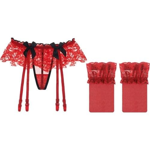 Underwear Body-hugging Belly Holding Corset Weight Control Sexy One-piece Knicker Silk Stockings Set Thong Panties Women