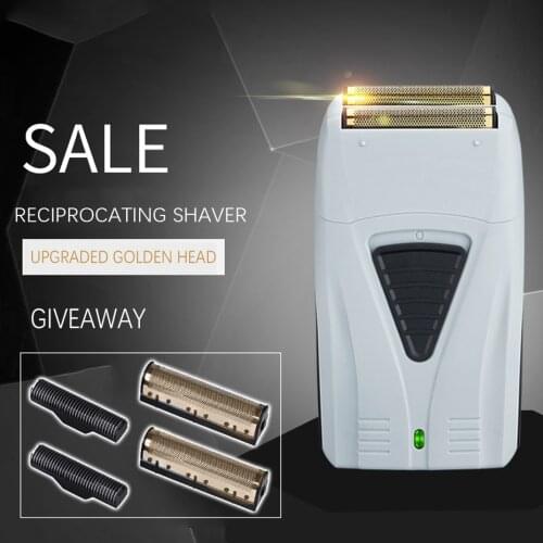 New professional shaver hair cleaning Electric Shaver for Men USB Cordless Rechargeable Beard Razor Reciprocating Shaver Machine