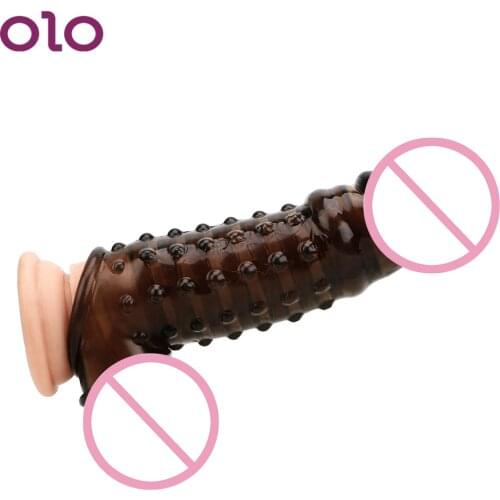 OLO Penis Rings Cock Sleeves Penis Extender Delayed Ejaculation Male Delay Device Erotic Reusable Sex Toys For Men