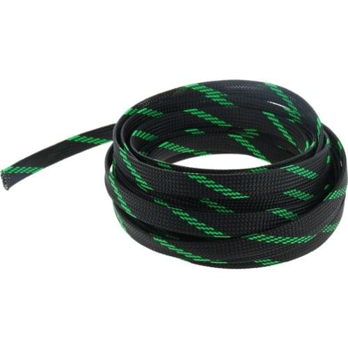 Othmro 5/10M Insulated Cable Sleeve Rosion-Resistant PET Multicolor Expandable Braided Sleeving Cable Wire Protector 10mm Width