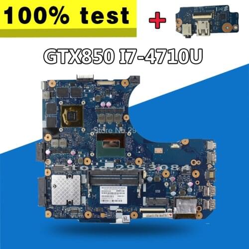 Send board+N551JK Motherboard GTX850M I7-4710U 2GB For Asus N551J G551J G551JK G551JM N551JM Laptop motherboard N551JK Mainboard