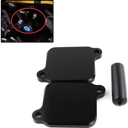 Fit For Suzuki GSXR600 GSX-R750 GSX-R1000 GSXR 1000 GSX-S1000 GSX-S1000F Motorcycle Smog Block Off Plates Covers CNC Aluminum