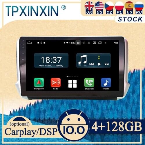 PX6 For Peugeot 2008 2015-2020 Android Car Stereo Car Radio with Screen2 DIN Radio DVD Player Car GPS Navigation Head Unit