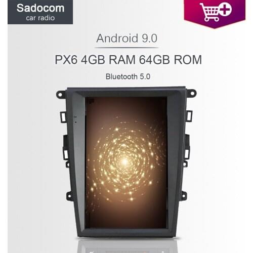 PX6 DSP Tesla 12.1" Android 9.0 For Ford mondeo 2013 - 2017 Car DVD Player 4G RAM Car Radio Multimedia Navigation GPS autoradio