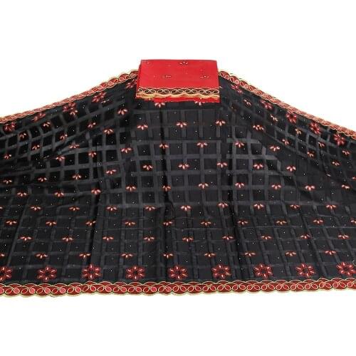 Swiss Voile Lace African Cotton Sewing Materials Embroidered Dry Lace Fabric Nigerian Headtie For Wedding 5+2 yards/lot