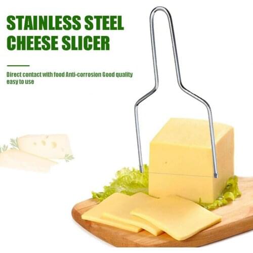 Stainless Steel Cheese Slicer DIY Cheese Cutter Cheese Cutting Tool Butter Cutting Board heese Cutting Wire Cutter Kitchen Tools