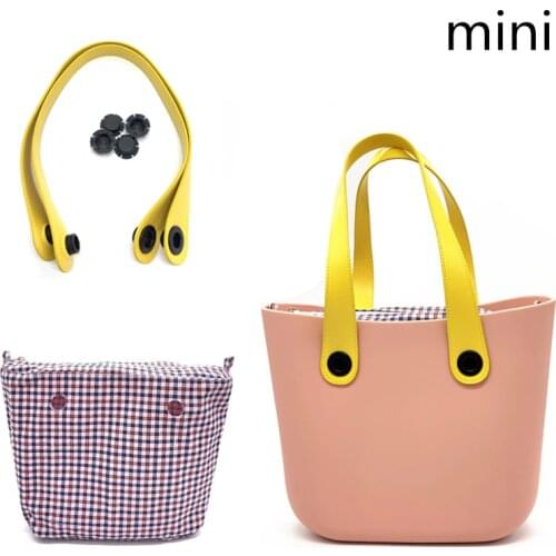 Inner canvas bag for obag mini short bag handles for obag mini
