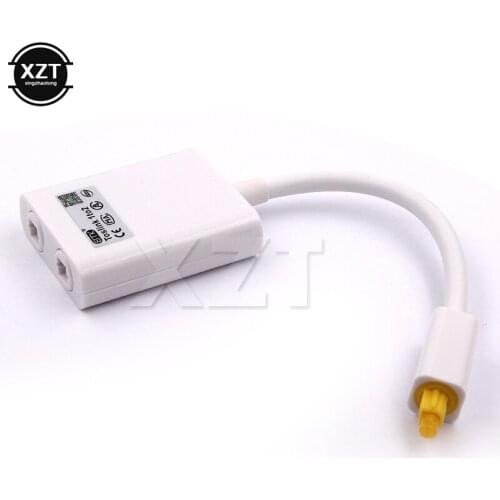High Quality mini audio Cable Accessory audio Digital Toslink Optical Fiber Audio 1 to 2 Female Splitter Adapter Cable