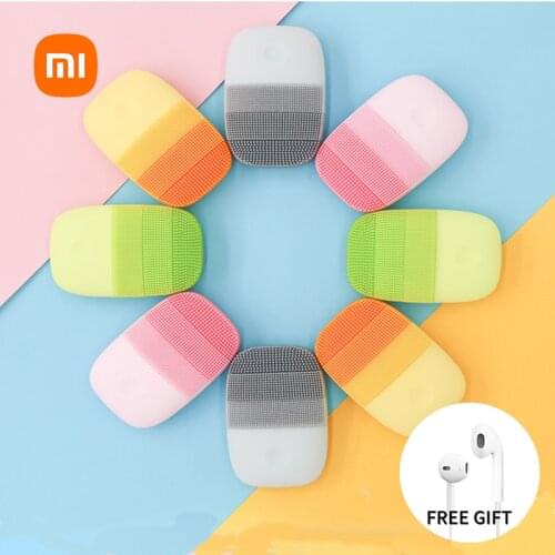 Xiaomi Youpin Electric Facial Cleansing Brush Silicone Sonic Face Cleanser Cleansing Skin Wash Waterproof Massager Rechargeable
