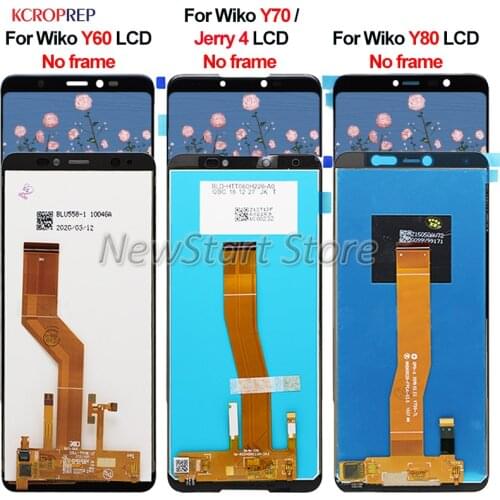 For Wiko Y60 Y70 Y80 LCD Display Touch Screen Digitizer Assembly For Wiko Jerry 4 lcd Replacement Accessory Parts 100% Tested