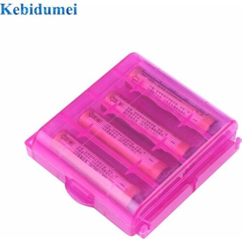 1pc Plastic Case Holder Storage Box Cover for 10440 14500 AA AAA Battery Box Container Bag Case Organizer Colorful Box Case