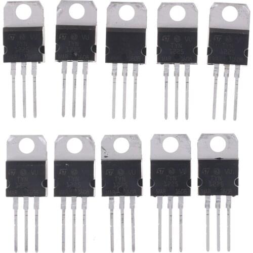 10pcs Wholesale Unidirec Tional Thyristor Triacs TO-220 TYN1225 25A 1200V