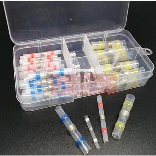 40PCS/ lot Tin Shrink Tin Shui Tin solder wire terminal set 0.25-6 square docking docking terminal tube