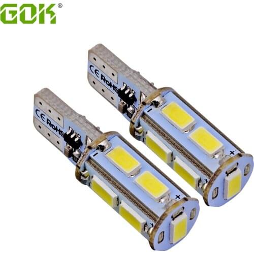 6pcs/lot T10 led Strobe flashing W5W T10 9SMD LED 5630 5730 t10 9LED lasting shine+auto strobe flash Two modes Car light bulbs