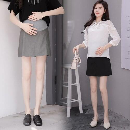 6001# Maternity Clothes Spring Autumn Loose Casual Maternity Skirt For Pregnant Women Elastic Waist Pregnancy Skirt