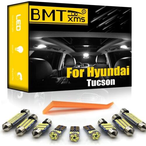 BMTxms Canbus For Hyundai Tucson 2004-2021 Vehicle LED Interior Map Dome Trunk Light Kit License Plate Lamp Auto Accessories