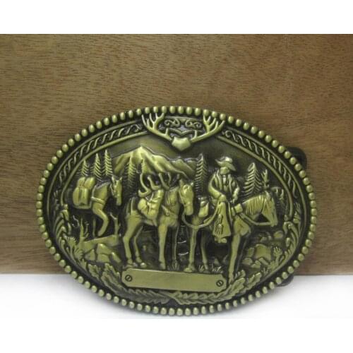 BuckleClub zinc alloy retro western horse belt buckle FP-03573-1 Luxurious cowboy jeans gift belt buckle