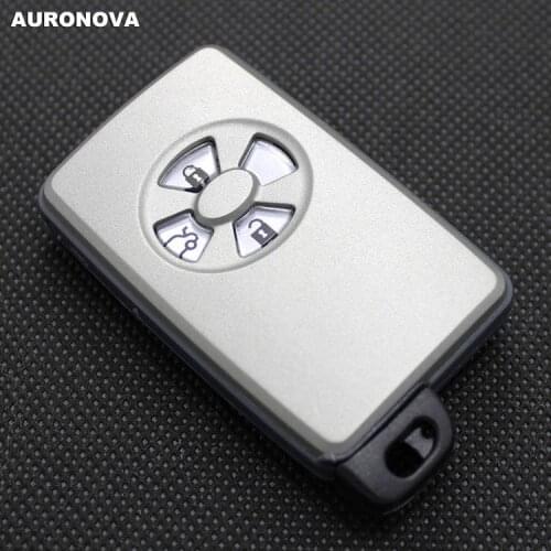 AURONOVA Smart Key Shell for Toyota Crown Corolla Camry Rav4 Reiz Prado Land Cruiser 3+1 Circyle Buttons Remote Car Key Case