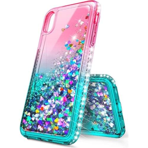 For Huawei P20 / P20 Lite / P20 Pro / P30 / P30 Pro Case Bling Sequin Glitter Diamond Hard Clear Back Cover Mate 20 Pro
